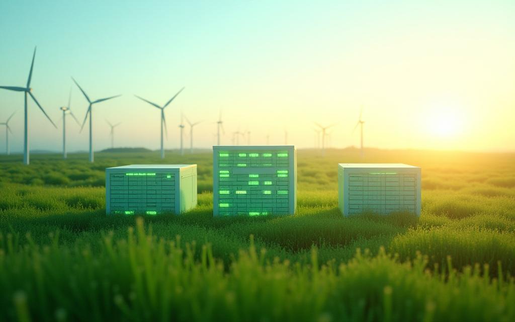 Groene datacenters met windturbines