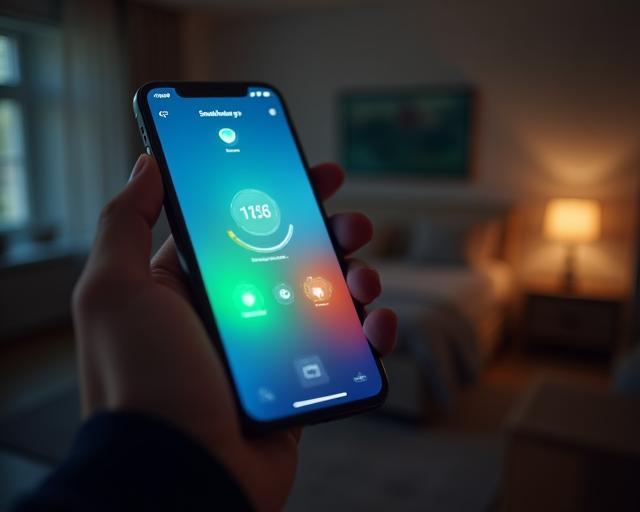 SmartHome Sync appbediening op smartphone